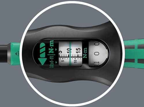 WERA Drehmomentschlüssel Click-Torque Lock A 6 R/L 1/4 Zoll 2,5-25 Nm WERA