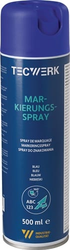 TECWERK Markierungsspray blau 500ml Spraydose TECWERK