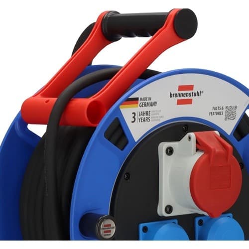 BRENNENSTUHL Drehstromkabeltrommel Garant 30m Gummi-Neopren 2mm² 300mm 3