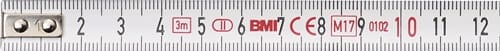 TECWERK Taschenrollbandmaß L.3m B.13mm mm/cm EG II Ku.Sichtfenster TECWERK