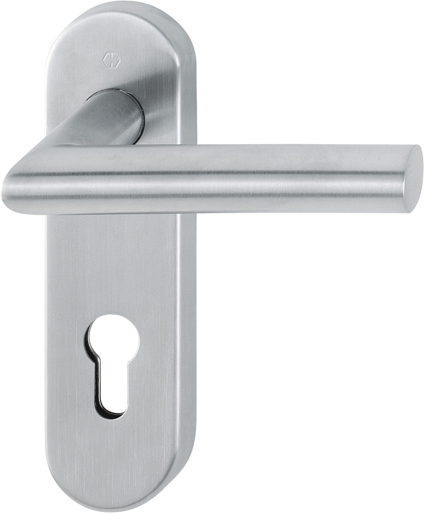HOPPE® FH Drückergarnitur mit Kurzschild Amsterdam FS-E1400/353KH, Edelstahl 10722509
