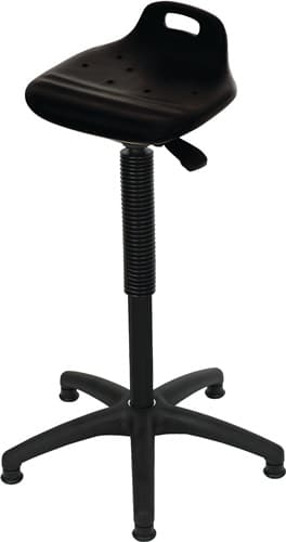 LOTZ Stehhilfe PU-Integralschaum Sitz-H.570-820mm Kunststoff-Fußkreuz m.Bodengl.LOTZ