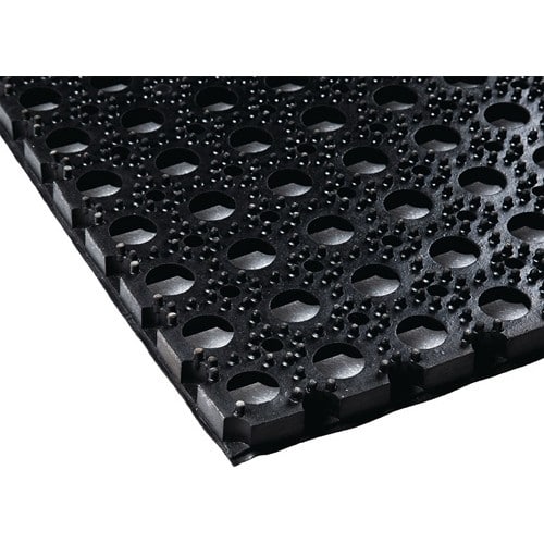 ARBON Gum.Ringmatte B.0,8m L.1,2m D.22mm schwarz NR/SBR o.Gewebeeinlage