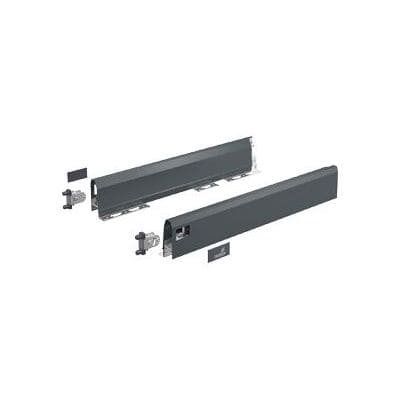 HETTICH Set Zarge ArciTech, 94 mm / 650 mm, anthrazit, links und rechts, 9150491