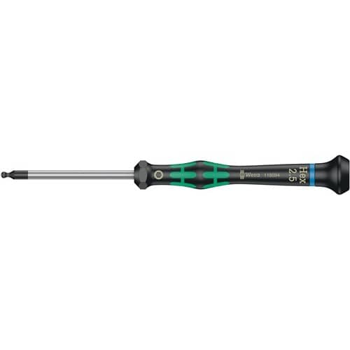 WERA Elektronikerschraubendreher 2052 2,5mm Klingen-L.60mm Kugelk.