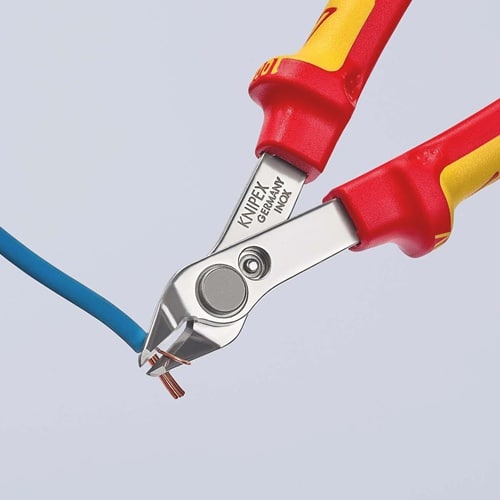 KNIPEX Elektronikseitenschneider Electronic Super-Knips L.125mm Form 0 Facette nein VDE