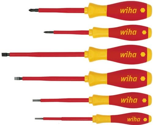 WIHA Schraubendrehersatz 320N K6 6-tlg.Schlitz/PH VDE WIHA