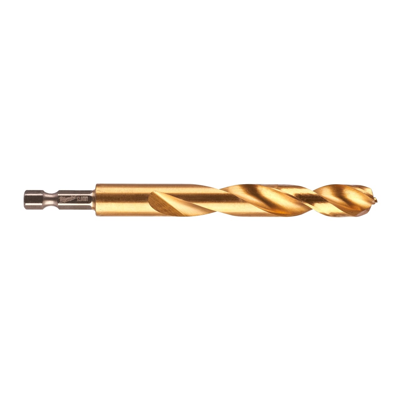 MILWAUKEE 12,0 x 127 mm SHOCKWAVE Metallbohrer HSS-G RED HEX Titan 1/4"