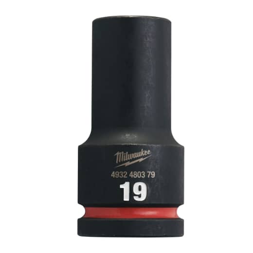 MILWAUKEE 19 x 90 mm SHOCKWAVE Schlagnuss 3/4" lang