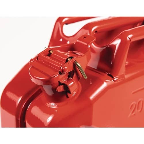 VALPRO Kraftstoffkanister 5l Feuerrot RAL 3000 Stahlbl.0,9mm L230xB120xH310mm VALPRO
