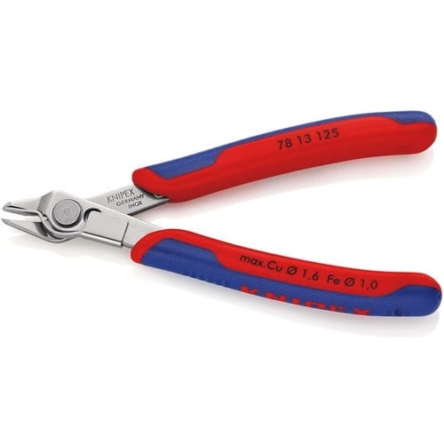 KNIPEX Elektronikseitenschneider Super-Knips® INOX L.125mm Form 1 Facette nein pol.