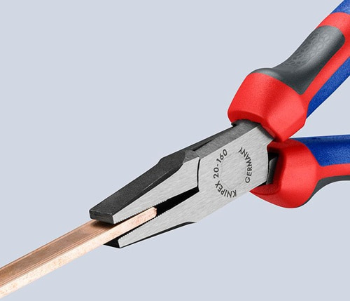 KNIPEX Flachzange Gesamt-L.160mm Kopf pol.schwarz atram.Comfort-Griff KNIPEX