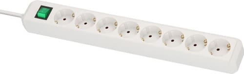 BRENNENSTUHL Steckdosenleiste Eco Line 16 A 250 V Steckd.8 3m H05VV-F 3x1,5 mm² BRENNENSTUHL