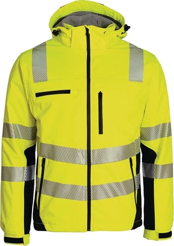 PREVENT TRENDLINE Winter-Warnschutzsoftshelljacke Gr.M gelb-schwarz PREVENT TRENDLINE