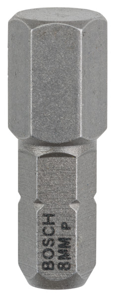 BOSCH Schrauberbit Extra-Hart HEX 8, 25 mm, 3er-Pack
