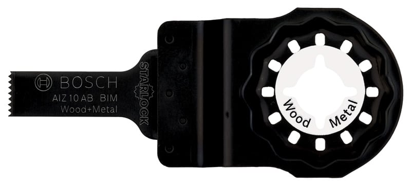 BOSCH BIM Tauchsägeblatt AIZ 10 AB, Wood and Metal, 20 x 10 mm