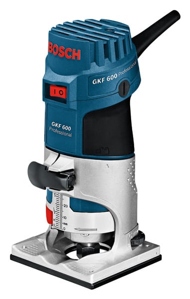 BOSCH Kantenfräse GKF 600, mit Handwerkerkoffer