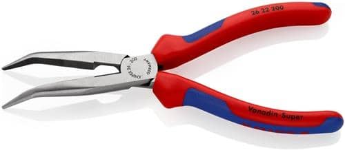 KNIPEX Flachrundzange L.200mm pol.40Grad gew.Comfort-Griff KNIPEX
