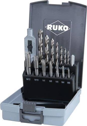 RUKO Gewindebohrersatz Form B ca.4-5 Gänge m.Schälanschnitt metrisch HSS RUKO
