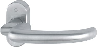 HOPPE® FH Drücker-Halbgarnitur ohne Schlüsselrosette San Francisco FS-E1301GF2/55, Edelstahl 3729227