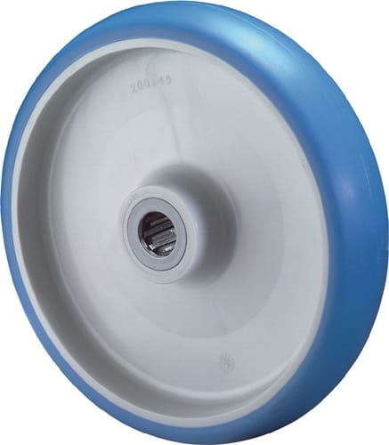 BS ROLLEN Ersatzrad D.150mm Trgf.230kg Polyurethan,blau Achs-D.15mm Nabenl.44mm BS ROLLEN