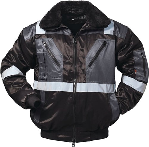 Kombipilotenjacke 4 in 1 KIRKENES schwarz/grau NORWAY