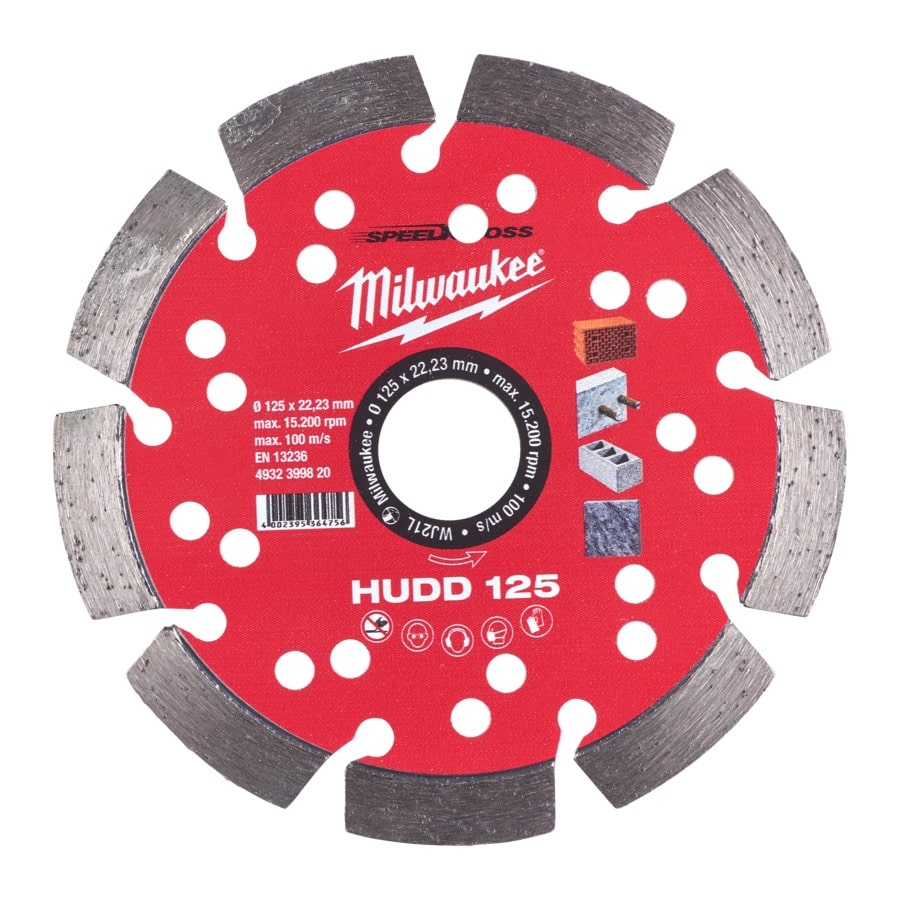 MILWAUKEE für harte Materialien Speedcross Diamanttrennscheibe HUDD 125 mm
