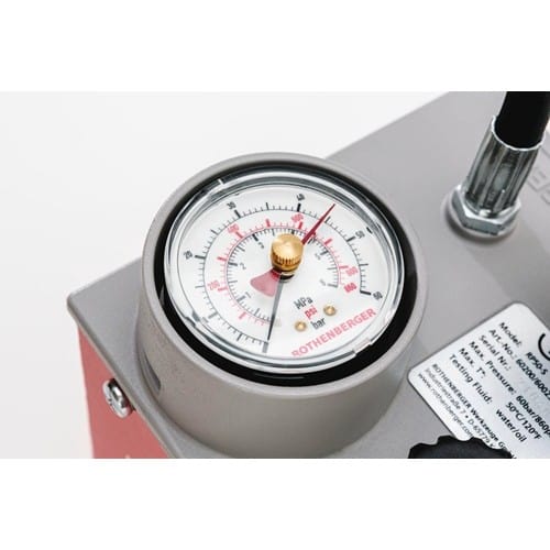 ROTHENBERGER Prüfpumpe RP 50 0-60bar R 1/2 Zoll Saugvolumen p.Hub ca.45 ml Stahl
