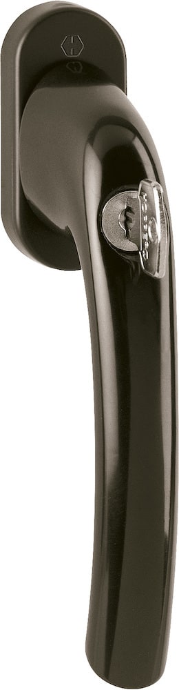 HOPPE® Fenstergriff absperrbar Tôkyô 0710S/U26, ohne Schrauben, N10, Aluminium, 1748459