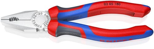 KNIPEX Kombizange L.180mm verchr.Mehrkomp.-Hülle KNIPEX