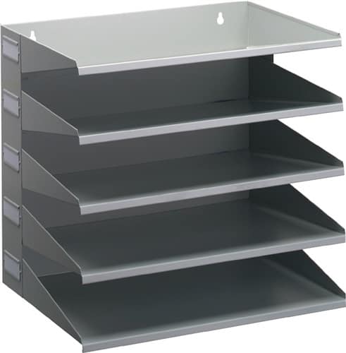 Sortierstation Stahlblech lichtgrau, RAL 7035 DURABLE