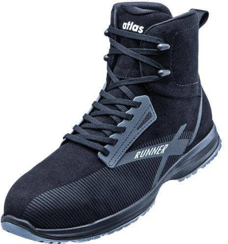 ATLAS Sicherheitsstiefel RUNNER 105 ESD Gr.43 W.10 anthrazit/black S3 SRC EN20345