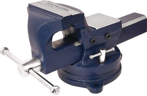 TECWERK Gußschraubstock Backen-B.175mm Spann-W.180mm Eisenguss (Sphäroguss) TECWERK