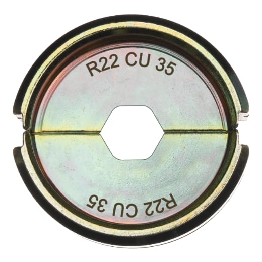 MILWAUKEE R22 Cu 35 für Standard Rohrkabelschuh Presseinsatz für hydraulisches Akku-Presswerkzeug