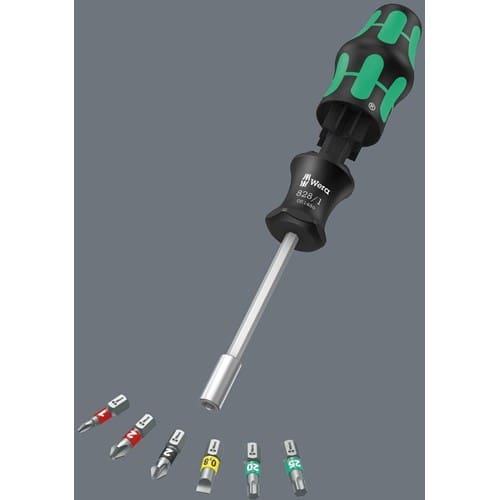 WERA Magazinbithalter KK 27 Set 1 7-tlg.PH/PZD/TX/Schlitz WERA
