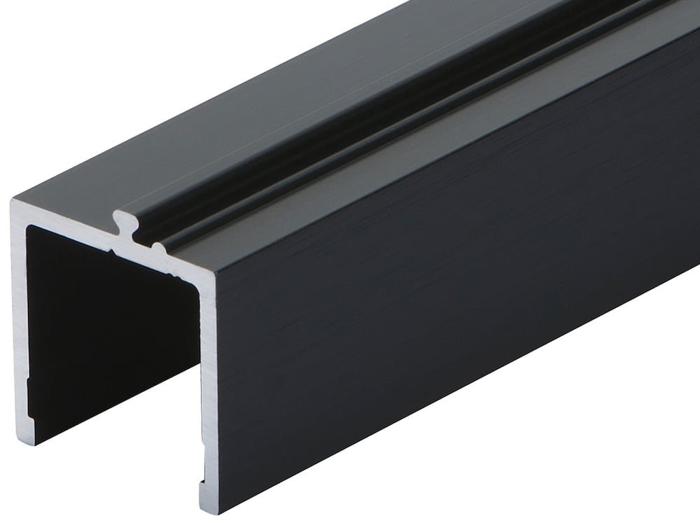 HERMAT Trennwand-Zusatzprofil 6959/OD, ohne Dichtung, Aluminium