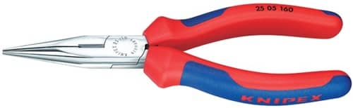KNIPEX Flachrundzange L.160mm flach/rund ger.pol.Comfort-Griff KNIPEX