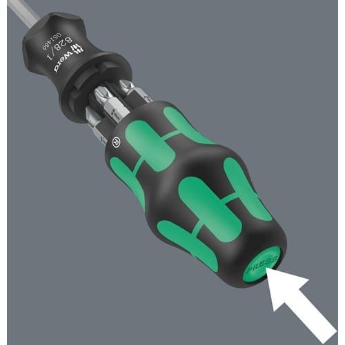WERA Magazinbithalter KK 27 Set 2 7-tlg.PH/Schlitz WERA