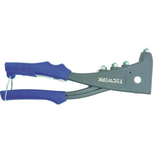 TECWERK Handblindnietsetzgerät L.255mm Arbeitsber.2,4-5mm m.Öffnungsf.TECWERK