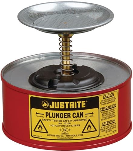 JUSTRITE Sparanfeuchter 0,5l Stahlbl.D120xH135mm JUSTRITE