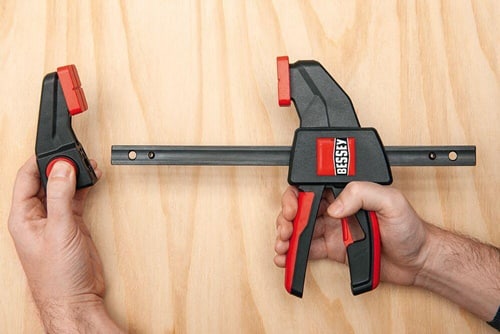 BESSEY Einhandzwinge EZS Spann-W.150mm A.80mm Spreiz-W.170-360mm BESSEY