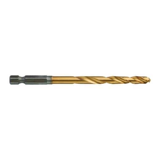 MILWAUKEE 6,0 x 105 mm SHOCKWAVE Metallbohrer HSS-G RED HEX Titan 1/4" 10er Pack