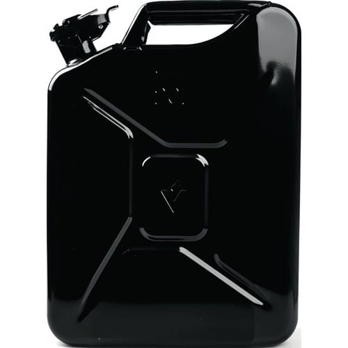 VALPRO Kraftstoffkanister 20l Schwarz RAL 9005 Stahlbl.0,9mm L345xB165xH470mm VALPRO
