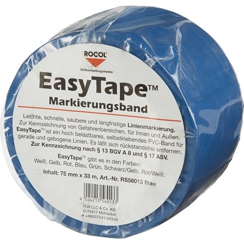 ROCOL Bodenmarkierungsband Easy Tape PVC blau L.33m B.75mm Rl.ROCOL