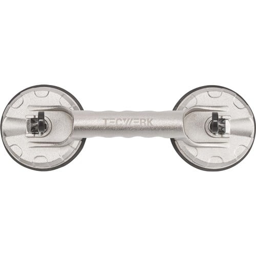 TECWERK Saugheber Trgf.80kg Kopf-D.118mm 2 Köpfe Alu TECWERK