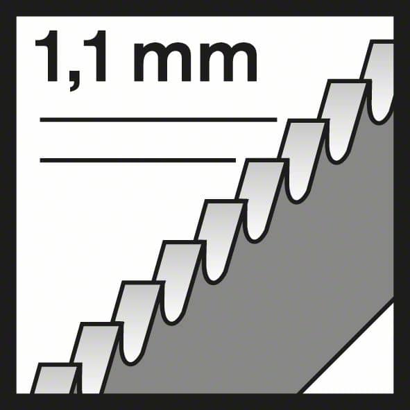 BOSCH Stichsägeblatt T 1018 AFP Precision for Metal-Sandwich