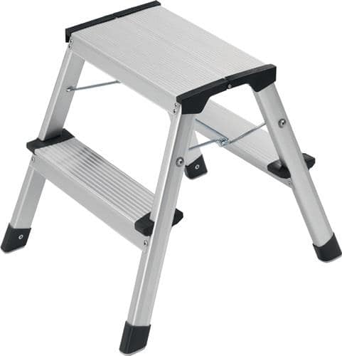 HAILO Klapptritt D60 Stufen 2 Plattform-H.400mm Alu.m.Anti-Rutsch-Riffelung HAILO