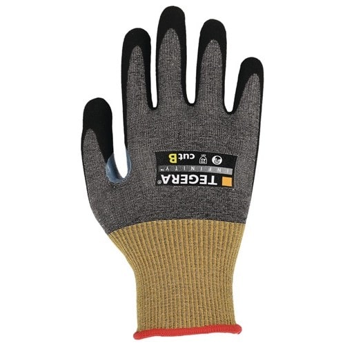 TEGERA Schnittschutzhandschuhe TEGERA® INFINITY 8805 Gr.10 grau/gelb EN388,EN407 PSA II
