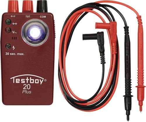 TESTBOY Durchgangsprüfer TB 20 Plus b.300 V CAT II 300 V TESTBOY