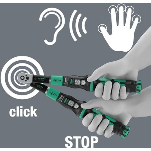 WERA Drehmomentschlüssel Click-Torque Lock A 5 R/L 1/4 Zoll 2,5-25 Nm WERA